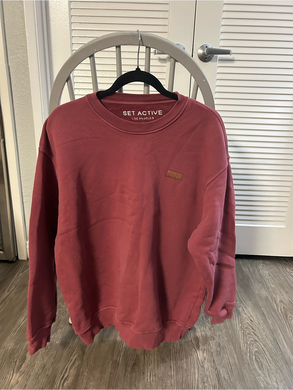 SET ACTIVE oversized Crewneck Sweatshirt in Dusty Rose